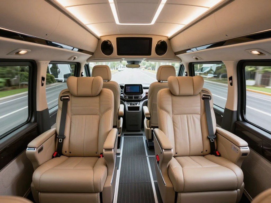 ภายในรถตู้ ALL New Commuter สำหรับบริการเช่ารถตู้อุบล